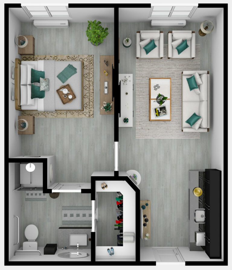 Redbud senior living suite floor plan
